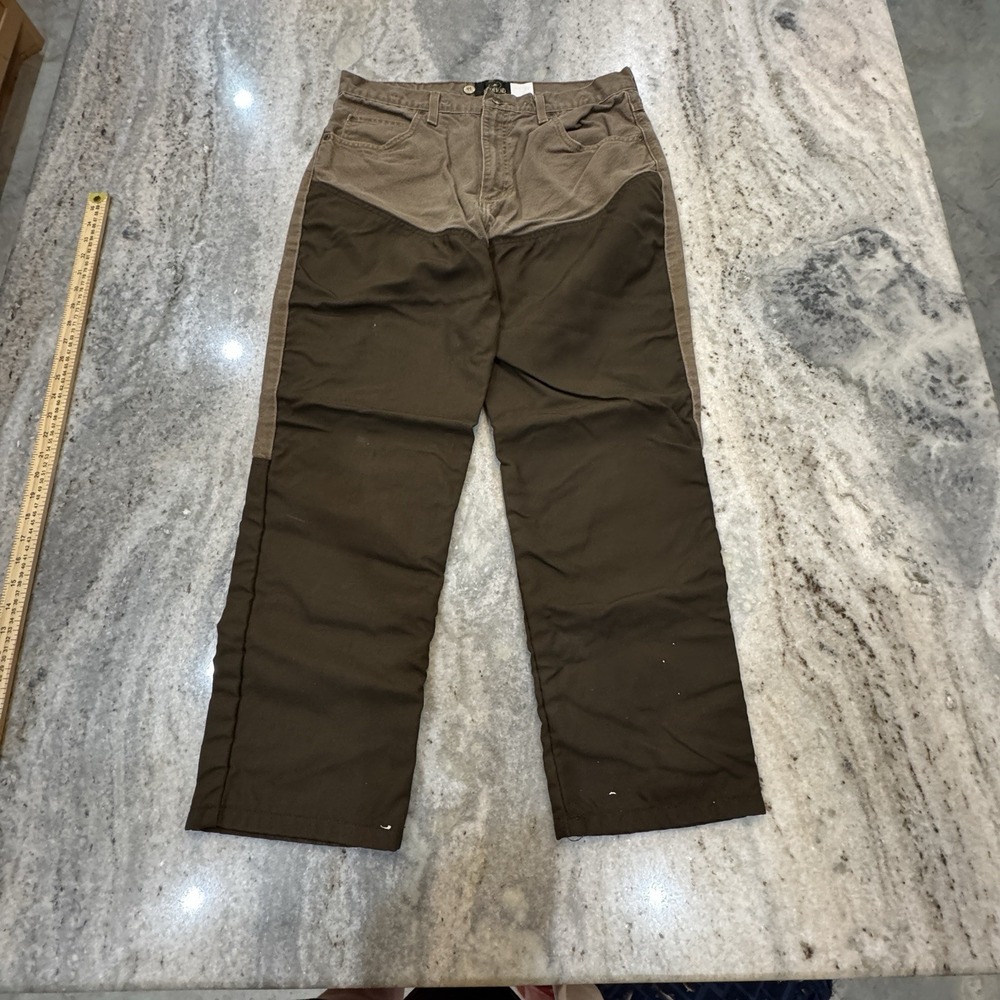 Red Head Brown Two Tone Pants Hunting Briar Reinforced Denim Sz Men's 34x29